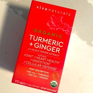 Still Sealed Never Opened Turmeric and Ginger Supplements